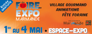 Nous serons présents à la Foire de Marmande du jeudi 1er au 4 mai !